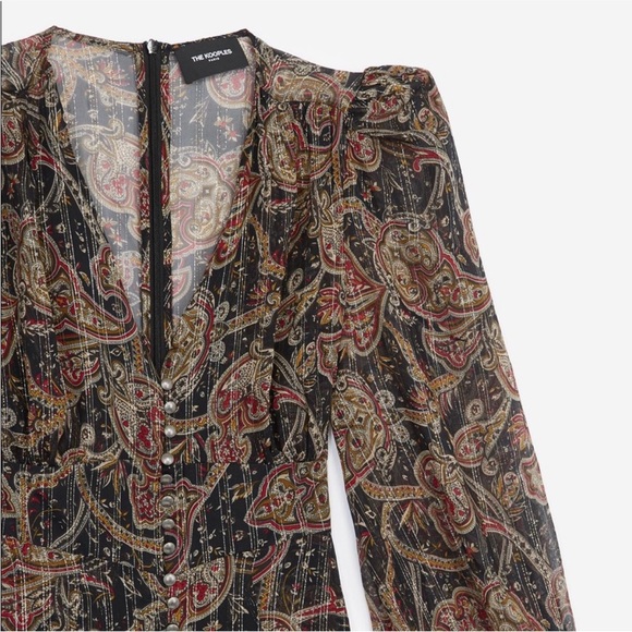 The Kooples Paris, silk printed dress - Picture 2 of 3